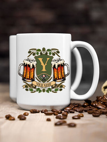 Beer Coat Of Arms : Ceramic Coffee Mugs