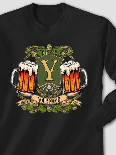 Beer Coat Of Arms : Printed Long Sleeves