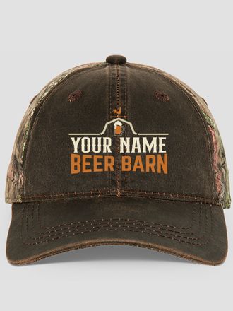 Beer Barn : Embroidered 2-Tone Camo Hats