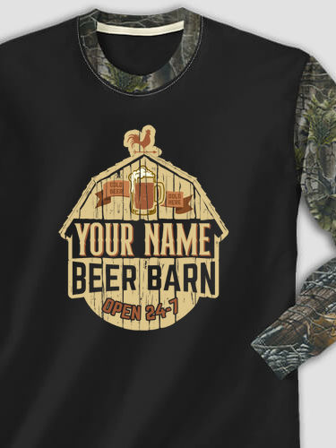 Beer Barn : Printed 2-Tone Camo Long Sleeves