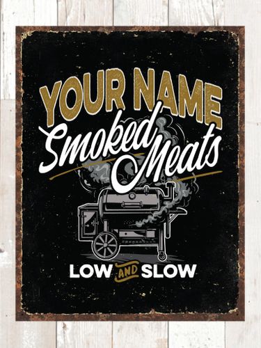 Smoked Meats : Tin Signs