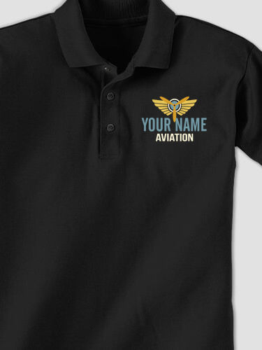 Aviation Patch : Embroidered Polo Shirts