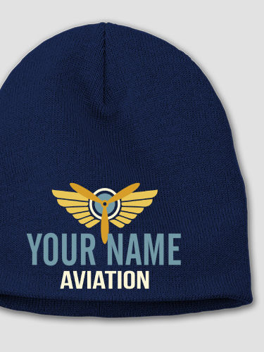 Aviation Patch : Embroidered Beanies