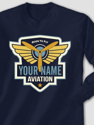 Aviation Patch : Printed Long Sleeves