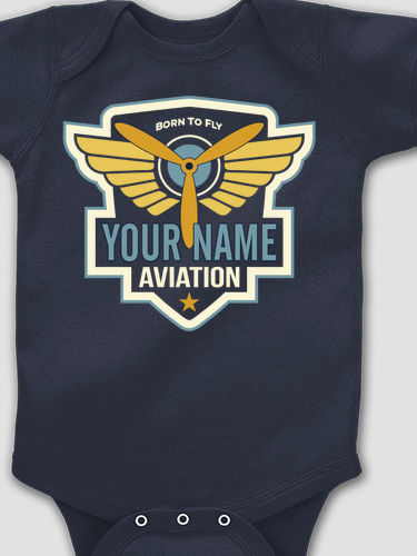 Aviation Patch : Printed Baby Bodysuits