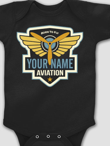 Aviation Patch : Printed Baby Bodysuits