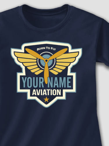 Aviation Patch : Adult Ladies Fitted T-Shirt