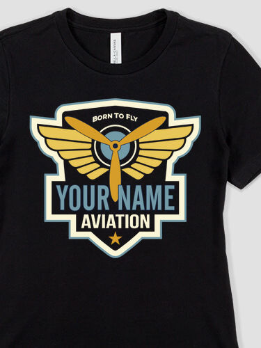 Aviation Patch : Premium Ladies T-Shirts