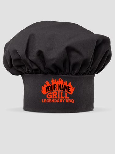 Legendary BBQ : Embroidered Chef Hat