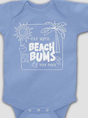 Beach Bums : Printed Baby Bodysuits