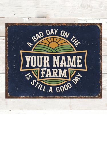 Good Day on the Farm : Tin Signs