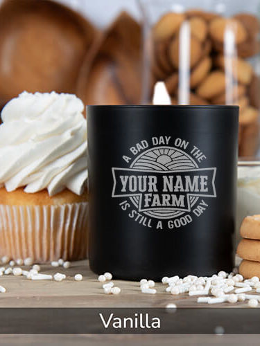 Good Day on the Farm : 11oz. Engraved Scented Candles