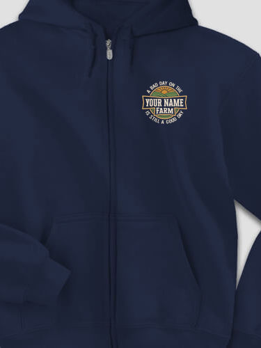 Good Day on the Farm : Embroidered Zip Hoodies