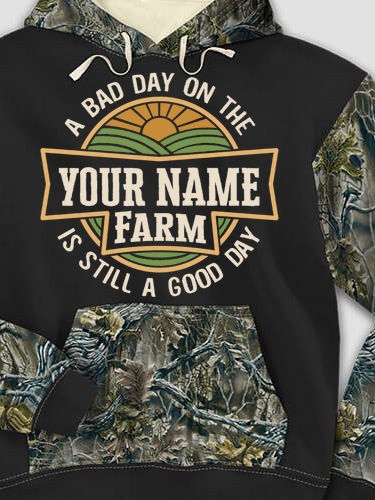 Good Day on the Farm : Printed 2-Tone Camo Hoodies