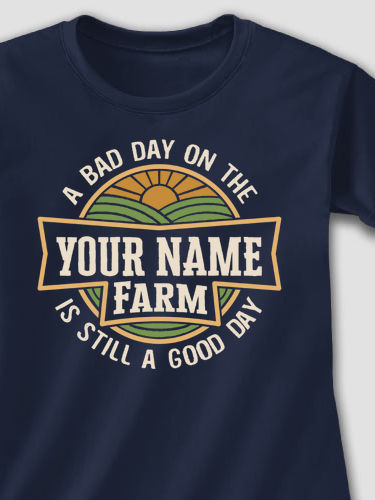 Good Day on the Farm : Adult Ladies Fitted T-Shirt