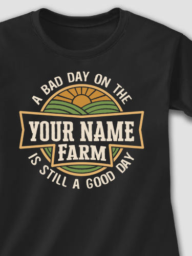 Good Day on the Farm : Adult Ladies Fitted T-Shirt