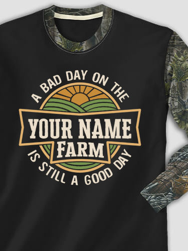 Good Day on the Farm : Printed 2-Tone Camo Long Sleeves