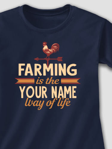 Farming Way Of Life : Adult Ladies Fitted T-Shirt