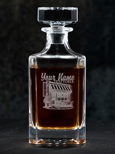Trattoria : Whiskey Decanter - Engraved