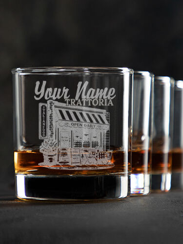 Trattoria : Rocks Glasses - Engraved