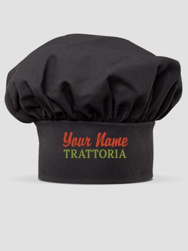 Trattoria : Embroidered Chef Hat