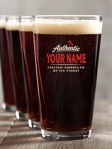 Finest Italian-American : Pint Glasses - Color Printed