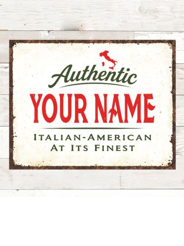 Finest Italian-American : Tin Signs