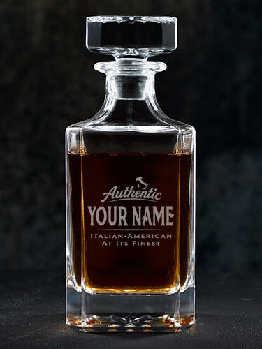 Finest Italian-American : Whiskey Decanter - Engraved