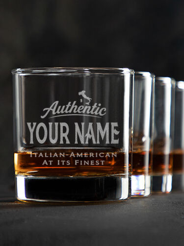 Finest Italian-American : Rocks Glasses - Engraved