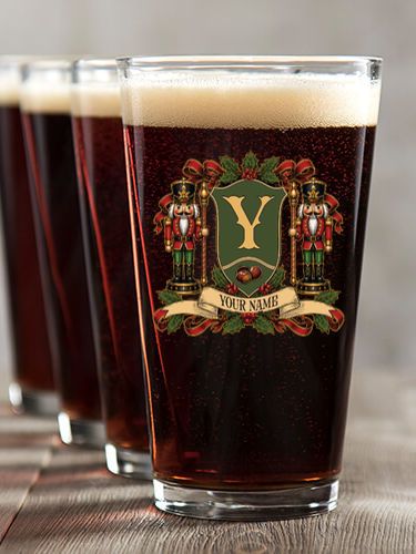 Nutcracker Coat of Arms : Pint Glasses - Color Printed