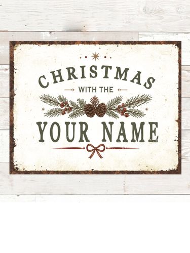 Christmas With : Tin Signs