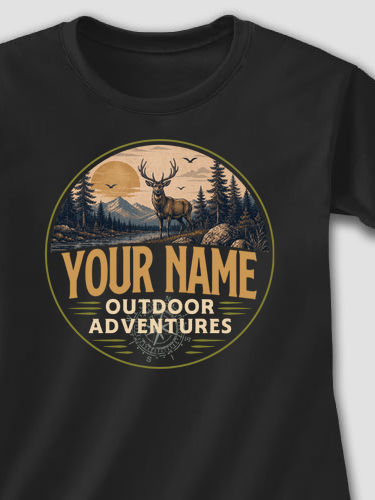 Outdoor Adventures Hunting : Adult Ladies Fitted T-Shirt