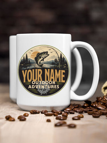 Outdoor Adventures Fishing : Ceramic Coffee Mugs