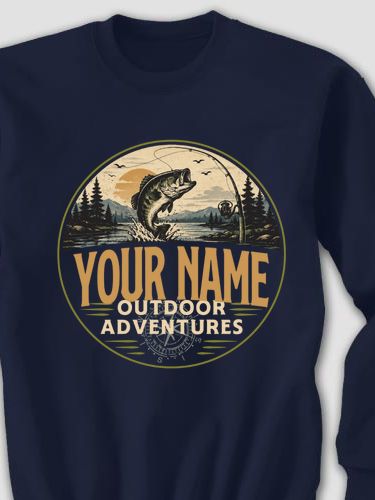 Outdoor Adventures Fishing : Printed Sweatshirts