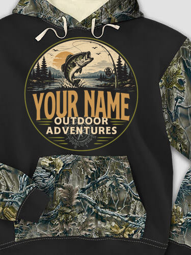Outdoor Adventures Fishing : Printed 2-Tone Camo Hoodies
