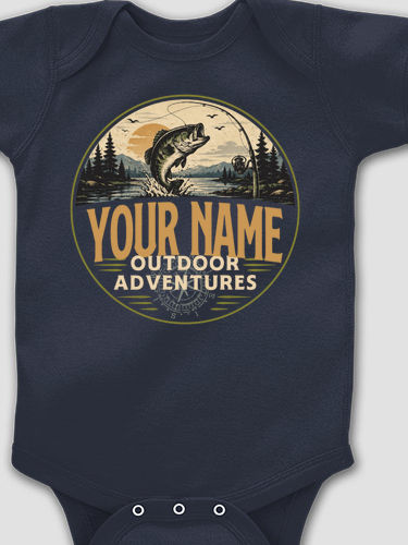 Outdoor Adventures Fishing : Printed Baby Bodysuits