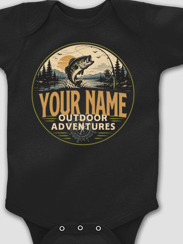 Outdoor Adventures Fishing : Printed Baby Bodysuits