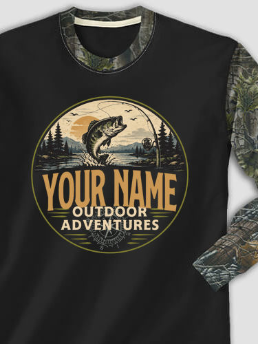 Outdoor Adventures Fishing : Printed 2-Tone Camo Long Sleeves