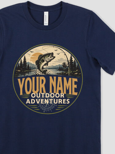 Outdoor Adventures Fishing : Premium Printed T-Shirts