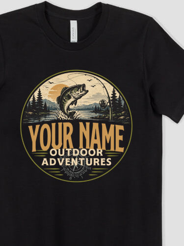Outdoor Adventures Fishing : Premium Printed T-Shirts